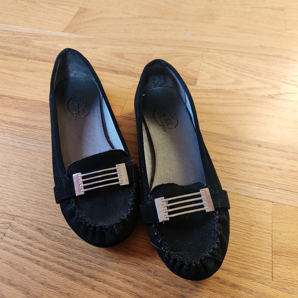 Black Loafers size 7